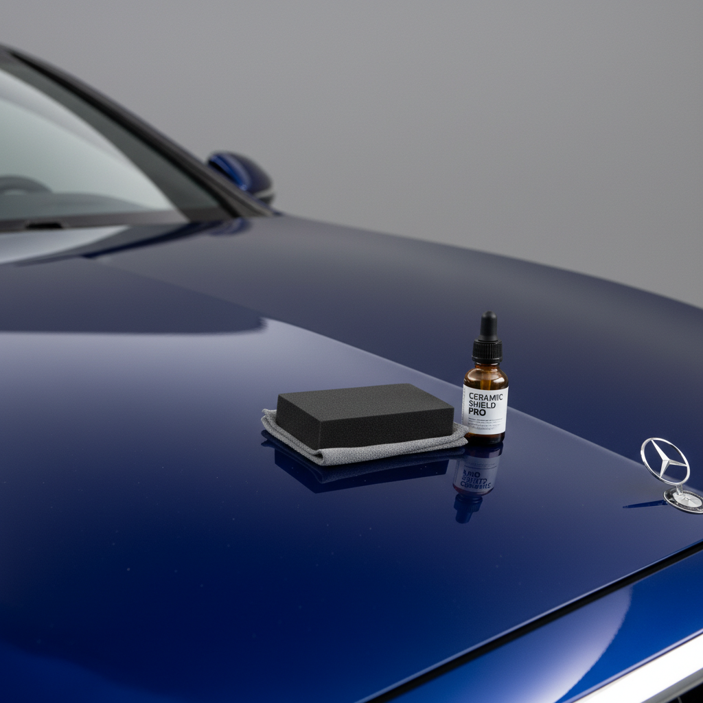 Keramische coating aanbrengen op autolak met applicatorblok